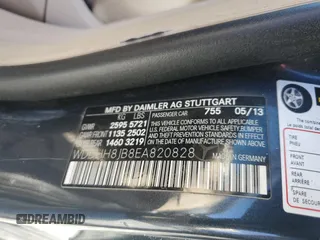 2014 Mercedes-Benz E 350 Luxury with VIN WDDHH8JB8EA820828, listed as a Copart auction lot 48151645 with 188,032 mi miles and Salvage Title. Bid and sale history available at DreamBid. Image 14.