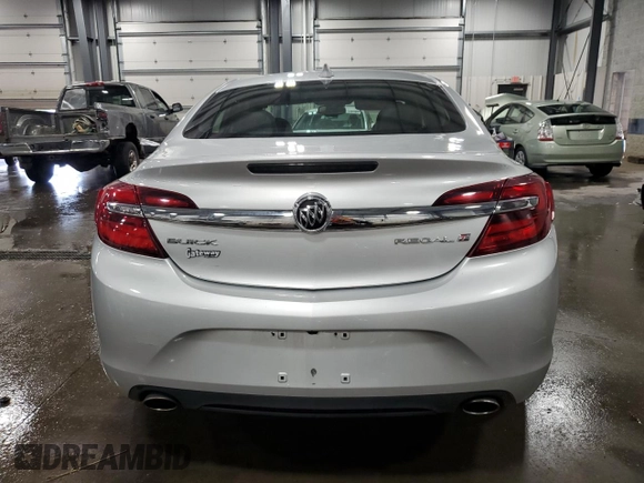 2016 Buick Regal with VIN 2G4GK5EX4G9153262, listed as a Copart auction lot 61039024 with 109,850 mi miles and Salvage title. Bid and sale history available at DreamBid. Image 6.
