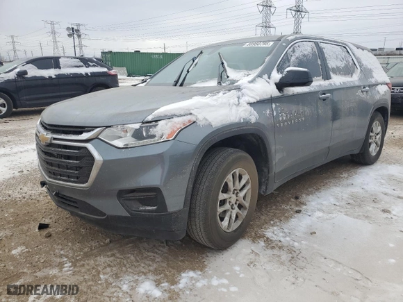 2018 Chevrolet Traverse LS with VIN 1GNERFKW5JJ257433, listed as a Copart auction lot 88950795 with 0 mi miles and Salvage Title. Bid and sale history available at carsss.com. Image 1.