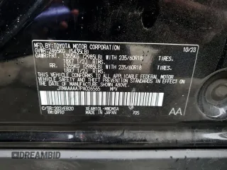 2023 Toyota bZ4X XLE with VIN JTMAAAAA7PA026565, listed as a Copart auction lot 44825145 with 17,890 mi miles and Salvage Title. Bid and sale history available at DreamBid. Image 12.