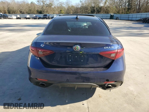 2017 Alfa Romeo Giulia with VIN ZARFAEDN8H7550758, listed as a Copart auction lot 42687635 with Not provided miles and Salvage title. Bid and sale history available at DreamBid. Image 6.