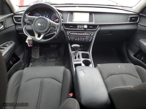 2017 Kia Optima LX 1.6T with VIN 5XXGT4L16HG148679, listed as a Copart auction lot 41562745 with 98,039 mi miles and Salvage Title. Bid and sale history available at carsss.com. Image 8.