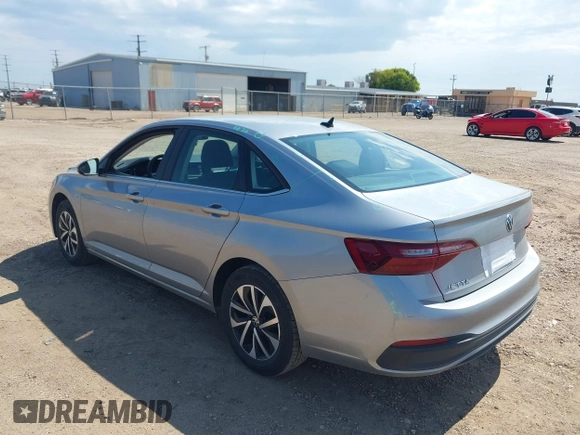 2024 Volkswagen Jetta S with VIN 3VW5M7BU8RM081548, listed as a IAAI auction lot 42703138 with 31,686 mi miles and . Bid and sale history available at DreamBid. Image 3.