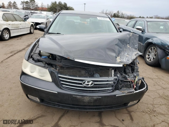2008 Hyundai Azera Limited with VIN KMHFC46F18A255424, listed as a Copart auction lot 47258205 with 117,522 mi miles and Salvage Title. Bid and sale history available at carsss.com. Image 5.