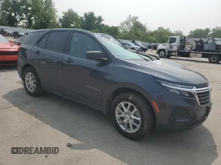 2022 Chevrolet Equinox LS with VIN 3GNAXSEV9NS163074, listed as a Copart auction lot 59189665 with 65,406 mi miles and Salvage title. Bid and sale history available at DreamBid. Image 4.
