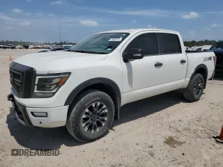2021 Nissan Titan Pro-4X z VIN 1N6AA1ED0MN533801, wystawiony jako Copart lot #53301215 z przebiegiem 41 991 mil mil oraz Szkoda całkowita • Salvage title. Historia ofert i sprzedaży dostępna na DreamBid. Obrazek 1.