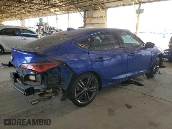 2023 Acura Integra Technology with VIN 19UDE4G77PA017560, listed as a Copart auction lot 46472525 with 23,129 mi miles and Salvage Title. Bid and sale history available at carsss.com. Image 3.