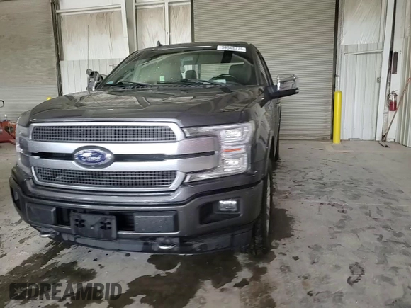2019 Ford F-150 XL with VIN 1FTEW1E4XKFA80042, listed as a Copart auction lot 59548775 with 119,647 mi miles and Salvage title. Bid and sale history available at DreamBid. Image 13.