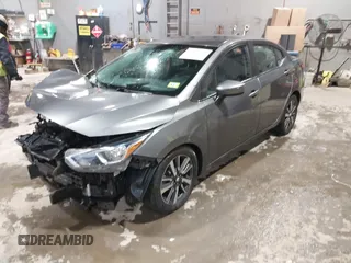2021 Nissan Versa SV with VIN 3N1CN8EV8ML875727, listed as a IAAI auction lot 41065393 with 65,941 mi miles. Bid and sale history available at carsss.com. Image 2.