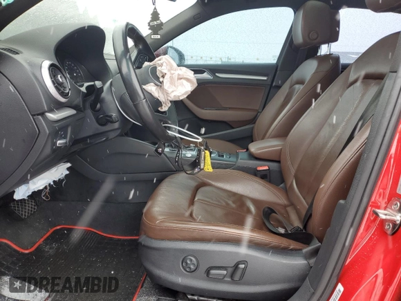 2017 Audi A3 Sedan Premium with VIN WAUAUGFF4H1036323, listed as a Copart auction lot 45706635 with 88,266 mi miles and Salvage Title. Bid and sale history available at carsss.com. Image 7.