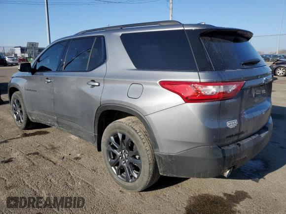 2021 Chevrolet Traverse RS with VIN 1GNERJKW2MJ173710, listed as a Copart auction lot 50771585 with 36,490 mi miles and Salvage Title. Bid and sale history available at carsss.com. Image 2.