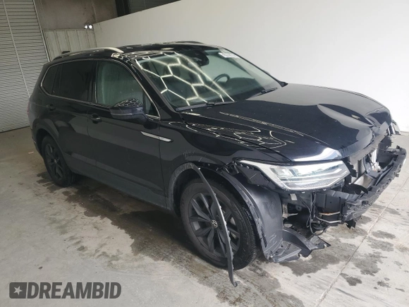 2024 Volkswagen Tiguan SE with VIN 3VV3B7AX8RM129627, listed as a Copart auction lot 59883085 with 16,944 mi miles and Salvage title. Bid and sale history available at DreamBid. Image 4.