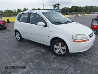 2008 Chevrolet Aveo LS with VIN KL1TD66618B088046, listed as a IAAI auction lot 42645695 with Not provided miles and . Bid and sale history available at DreamBid. Image 1.