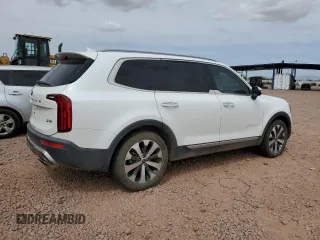 2020 Kia Telluride S with VIN 5XYP6DHC9LG048601, listed as a Copart auction lot 50270115 with 105,881 mi miles and Salvage title. Bid and sale history available at DreamBid. Image 3.