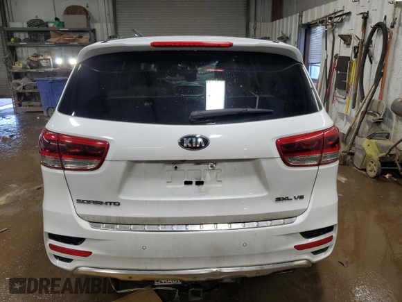 2018 Kia Sorento SX with VIN 5XYPKDA53JG371076, listed as a Copart auction lot 50297585 with 116,385 mi miles and Non Repairable. Bid and sale history available at DreamBid. Image 6.