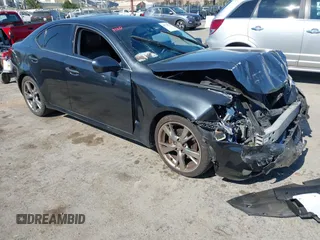 2009 Lexus IS 250 with VIN JTHBK262295105886, listed as a IAAI auction lot 42734355 with 136,379 mi miles and . Bid and sale history available at DreamBid. Image 1.