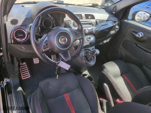2013 FIAT 500 Abarth with VIN 3C3CFFFH9DT747783, listed as a Copart auction lot 49450205 with 77,773 mi miles and Salvage Title. Bid and sale history available at carsss.com. Image 8.