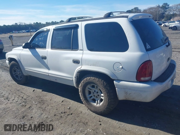 2002 Dodge Durango with VIN 1B4HR48N82F205384, listed as a IAAI auction lot 41451456 with 235,142 mi miles and . Bid and sale history available at DreamBid. Image 3.