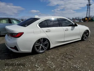 2021 BMW 3 Series 330i with VIN 3MW5R1J05M8B48878, listed as a Copart auction lot 47540515 with 53,516 mi miles and Salvage Title. Bid and sale history available at carsss.com. Image 3.