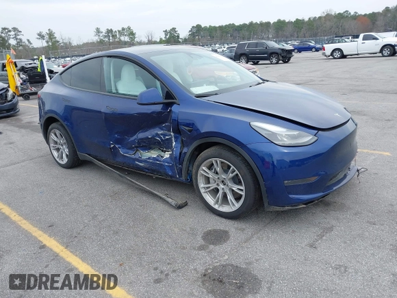 2023 Tesla Model Y Long Range with VIN 7SAYGDEE7PA194998, listed as a IAAI auction lot 41787170 with 16,221 mi miles and . Bid and sale history available at DreamBid. Image 1.