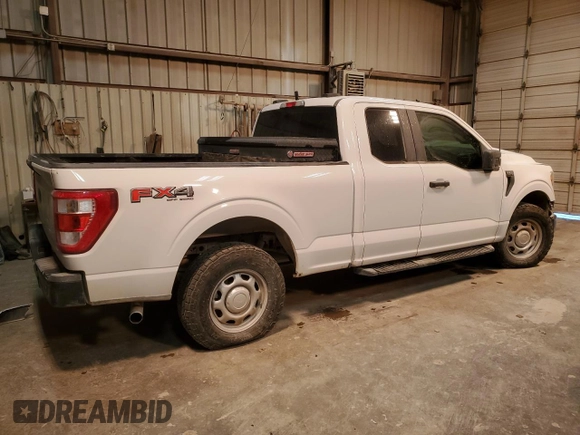 2022 Ford F-150 XL with VIN 1FTFX1E50NFA19636, listed as a Copart auction lot 44251395 with 49,155 mi miles and Salvage title. Bid and sale history available at DreamBid. Image 3.