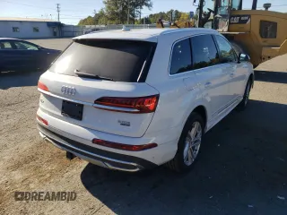 2020 Audi Q7 Premium Plus with VIN WA1LJAF72LD011187, listed as a Copart auction lot 64399252 with 32,573 mi miles and . Bid and sale history available at DreamBid. Image 4.