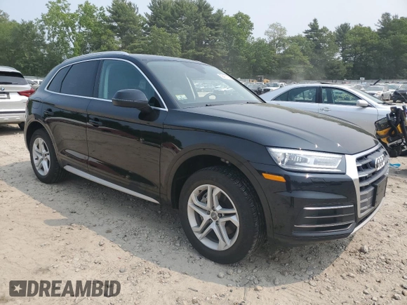2019 Audi Q5 Premium with VIN WA1ANAFY2K2128783, listed as a Copart auction lot 59461185 with 49,020 mi miles and Salvage title. Bid and sale history available at DreamBid. Image 4.