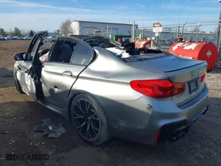 2019 BMW M5 Competition with VIN WBSJF0C58KB285959, listed as a IAAI auction lot 41867705 with 0 mi miles. Bid and sale history available at carsss.com. Image 3.