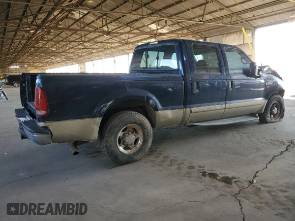 2001 Ford F-250 XL with VIN 1FTNW20L91EA06152, listed as a Copart auction lot 72660874 with 285,235 mi miles and Salvage title. Bid and sale history available at DreamBid. Image 3.