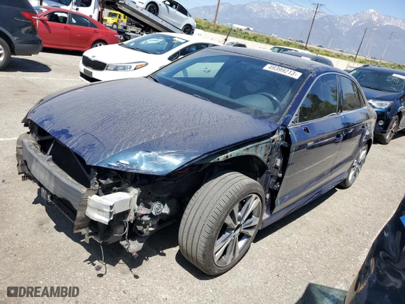 2017 Audi A3 Sedan Premium Plus with VIN WAUJ8GFF4H1059914, listed as a Copart auction lot 49399213 with 83,013 mi miles. Bid and sale history available at carsss.com. Image 1.