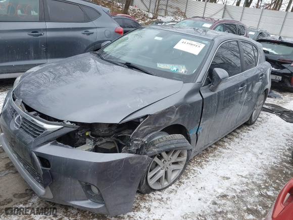 2015 Lexus CT 200h Hybrid with VIN JTHKD5BH1F2230476, listed as a IAAI auction lot 41398915 with 53,543 mi miles. Bid and sale history available at carsss.com. Image 18.