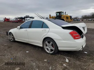 2011 Mercedes-Benz S with VIN WDDNG8GB0BA375333, listed as a Copart auction lot 49381275 with 105,552 mi miles and Salvage Title. Bid and sale history available at carsss.com. Image 2.