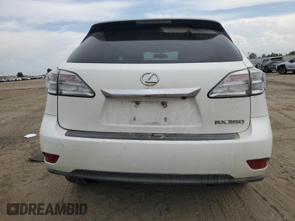 2011 Lexus RX 350 with VIN 2T2ZK1BA9BC057380, listed as a Copart auction lot 54950315 with Not Provided miles and Salvage Title. Bid and sale history available at DreamBid. Image 6.