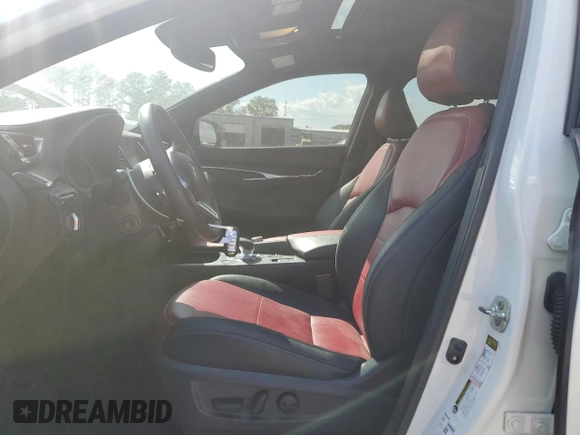 2022 Infiniti QX55 Sensory with VIN 3PCAJ5L3XNF104167, listed as a Copart auction lot 54760535 with Not provided miles and Salvage title. Bid and sale history available at DreamBid. Image 7.