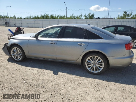 2014 Audi A6 with VIN WAUHGCFC6EN137629, listed as a Copart auction lot 65671144 with Not provided miles and Salvage title. Bid and sale history available at DreamBid. Image 2.