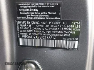 2015 Porsche 911 Turbo S with VIN WP0AD2A92FS166616, listed as a IAAI auction lot 41688055 with 38,345 mi miles. Bid and sale history available at carsss.com. Image 9.