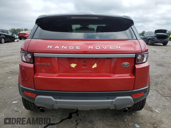2015 Land Rover Range Rover Evoque Pure Plus with VIN SALVP2BG2FH076541, listed as a Copart auction lot 63159285 with 37,033 mi miles and Salvage title. Bid and sale history available at DreamBid. Image 6.