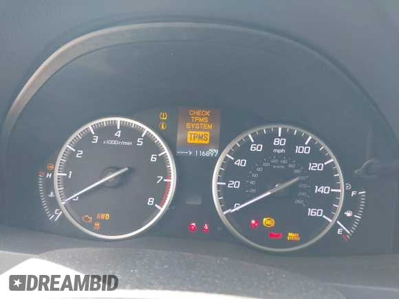 2015 Acura RDX with VIN 5J8TB4H32FL004332, listed as a IAAI auction lot 41716339 with 116,897 mi miles. Bid and sale history available at carsss.com. Image 7.