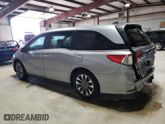 2022 Honda Odyssey EX-L with VIN 5FNRL6H73NB067462, listed as a Copart auction lot 51578965 with 44,182 mi miles and Salvage Title. Bid and sale history available at DreamBid. Image 2.