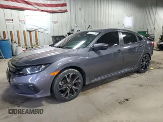2019 Honda Civic Sport with VIN 2HGFC2F85KH524755, listed as a Copart auction lot 55586295 with 52,877 mi miles and Clean Title. Bid and sale history available at DreamBid. Image 1.