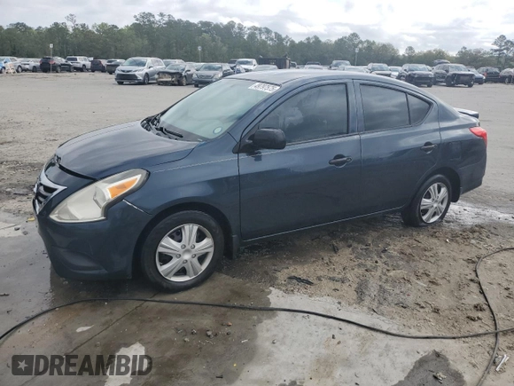 2015 Nissan Versa SV with VIN 3N1CN7AP9FL890354, listed as a Copart auction lot 49797575 with 140,452 mi miles and Salvage title. Bid and sale history available at DreamBid. Image 1.