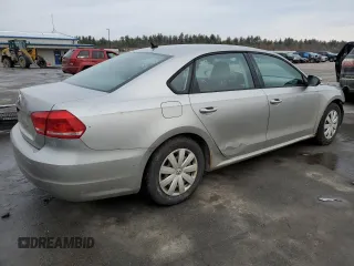 2012 Volkswagen Passat S w/Appearance with VIN 1VWAP7A39CC081677, listed as a Copart auction lot 89195925 with 207,362 mi miles and Salvage Title. Bid and sale history available at carsss.com. Image 3.
