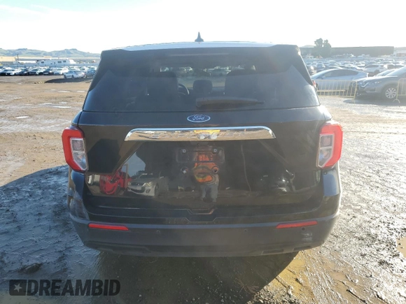 2021 Ford Explorer with VIN 1FMSK7BH2MGA22492, listed as a Copart auction lot 44423345 with 83,402 mi miles and Salvage Title. Bid and sale history available at carsss.com. Image 6.