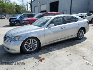 2007 Lexus LS 460 L with VIN JTHGL46F575005604, listed as a Copart auction lot 51103115 with 244,199 mi miles and Salvage Title. Bid and sale history available at DreamBid. Image 1.