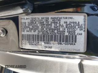 1999 Toyota Camry LE z VIN 4T1BG22K4XU574050, wystawiony jako IAAI lot #41991415 z przebiegiem 329 825 mil mil oraz . Historia ofert i sprzedaży dostępna na DreamBid. Obrazek 9.