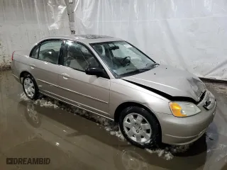 2002 Honda Civic EX with VIN 2HGES26832H508276, listed as a Copart auction lot 45103775 with 180,454 mi miles and Salvage Title. Bid and sale history available at carsss.com. Image 4.