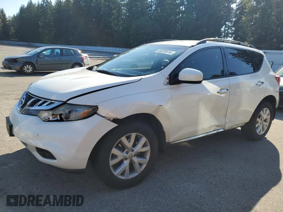 2014 Nissan Murano SV with VIN JN8AZ1MU1EW412062, listed as a Copart auction lot 69320514 with 143,049 mi miles and Salvage Title. Bid and sale history available at carsss.com. Image 1.