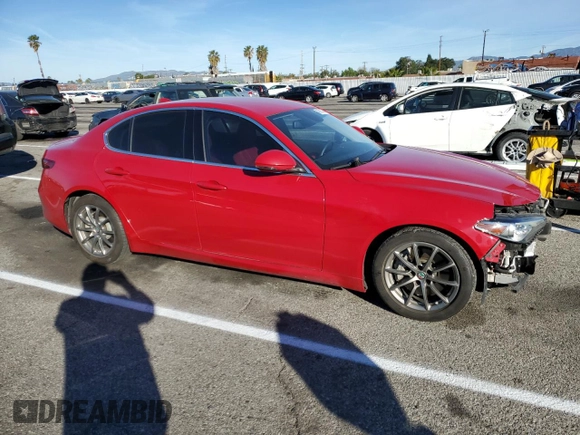 2018 Alfa Romeo Giulia with VIN ZARFAEBN8J7590038, listed as a Copart auction lot 40013063 with 49,764 mi miles. Bid and sale history available at carsss.com. Image 4.