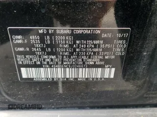 2018 Subaru Outback Limited with VIN 4S4BSENC9J3246673, listed as a Copart auction lot 59919905 with 114,044 mi miles and Salvage title. Bid and sale history available at DreamBid. Image 13.