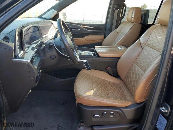 2021 Cadillac Escalade Premium Luxury with VIN 1GYS4CKL6MR263319, listed as a Copart auction lot 87950385 with 40,348 mi miles and Clean Title. Bid and sale history available at carsss.com. Image 7.